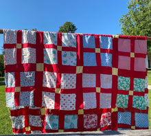 Load image into Gallery viewer, Cross in the Square Quilt TOP