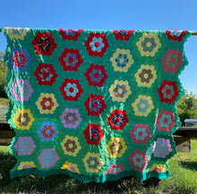 Load image into Gallery viewer, Grandmother's Flower Garden Quilt TOP