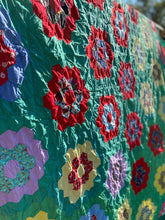 Load image into Gallery viewer, Grandmother's Flower Garden Quilt TOP
