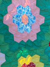 Load image into Gallery viewer, Grandmother's Flower Garden Quilt TOP