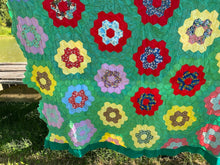Load image into Gallery viewer, Grandmother's Flower Garden Quilt TOP