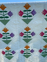 Load image into Gallery viewer, Flower Applique Quilt