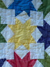 Load image into Gallery viewer, Multi Color 8 Point Stars Quilt
