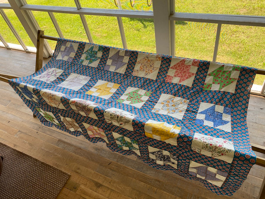 Hour Glass Quilt Top