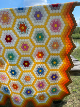 Load image into Gallery viewer, Grand Mother&#39;s Flower Garden Quilt (Autumn colors)
