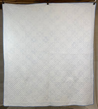 Load image into Gallery viewer, Blue &amp; White Snowball Quilt
